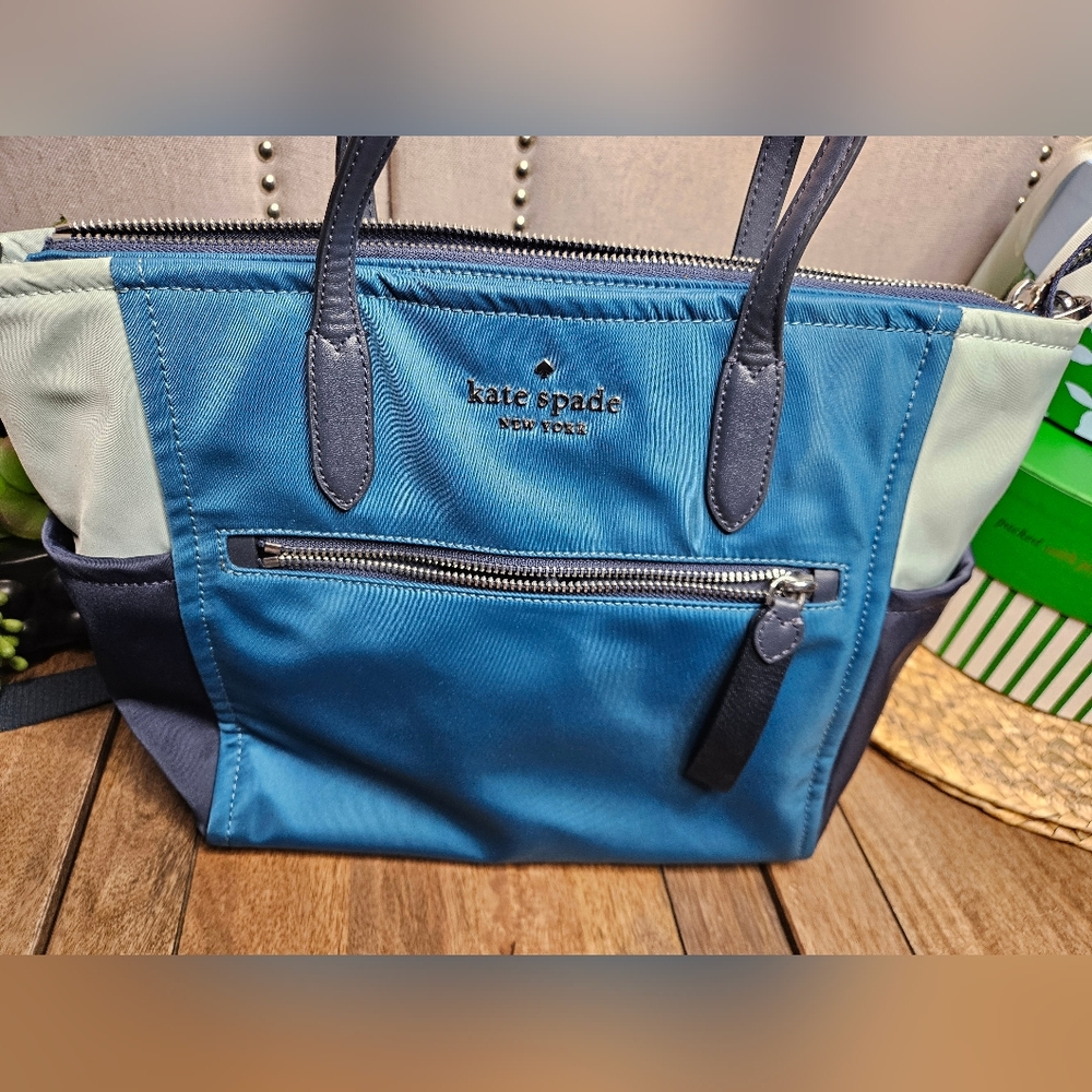 Kate Spade Crossbody Tote Dark Peacock - Picture 8 of 12
